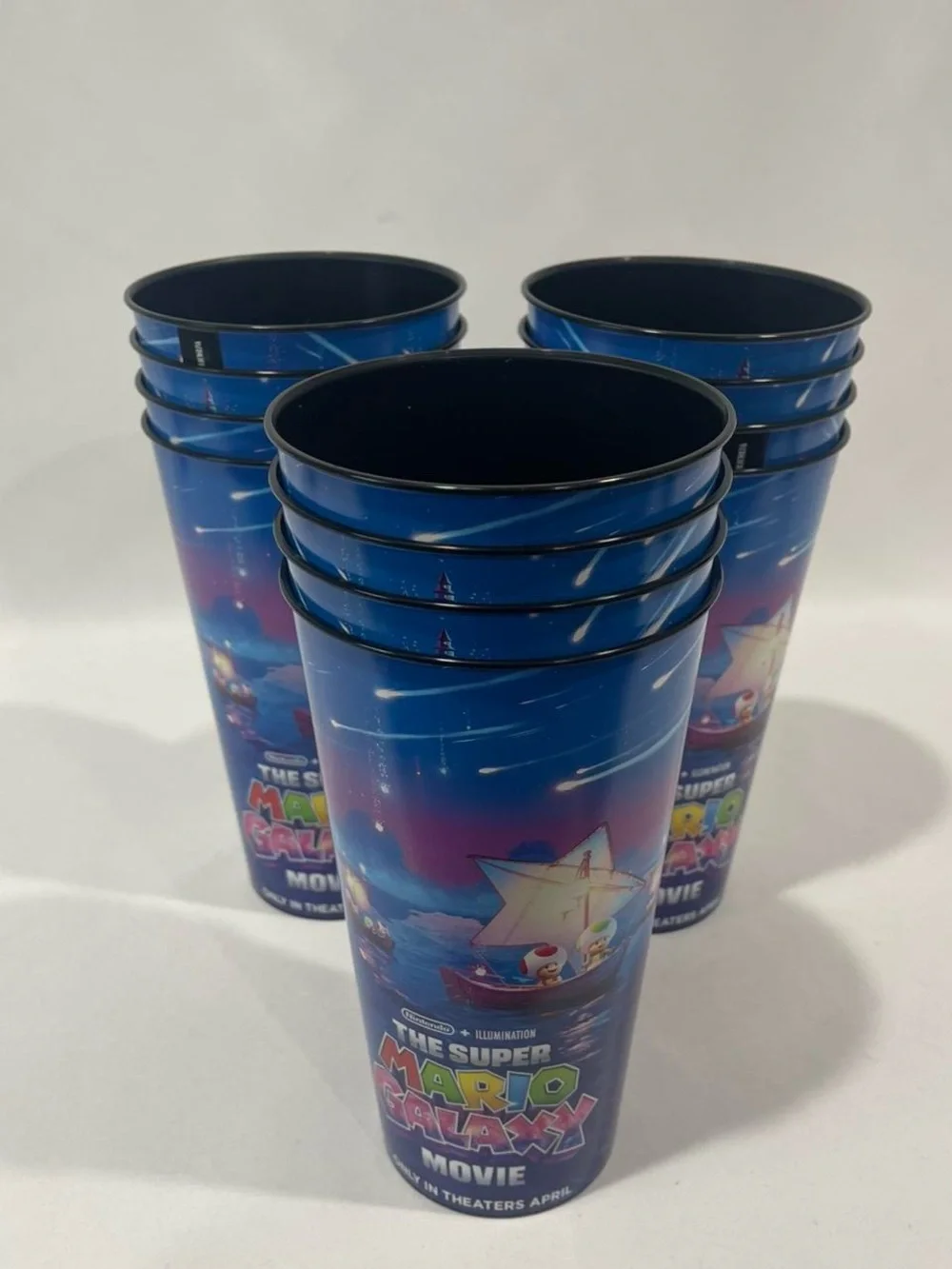 Super Mario Galaxy Movie Promo Cups Set Of 4